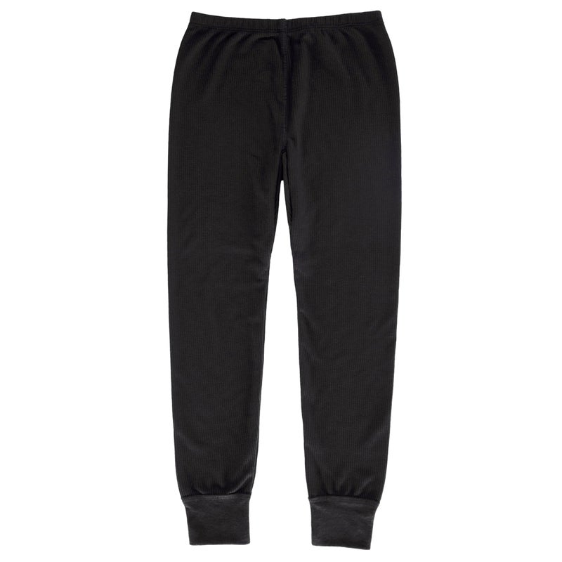 Fruit of the Loom girls Premium Thermal Waffle Underwear Pajama Set, Black, 7 8 US - Image 5